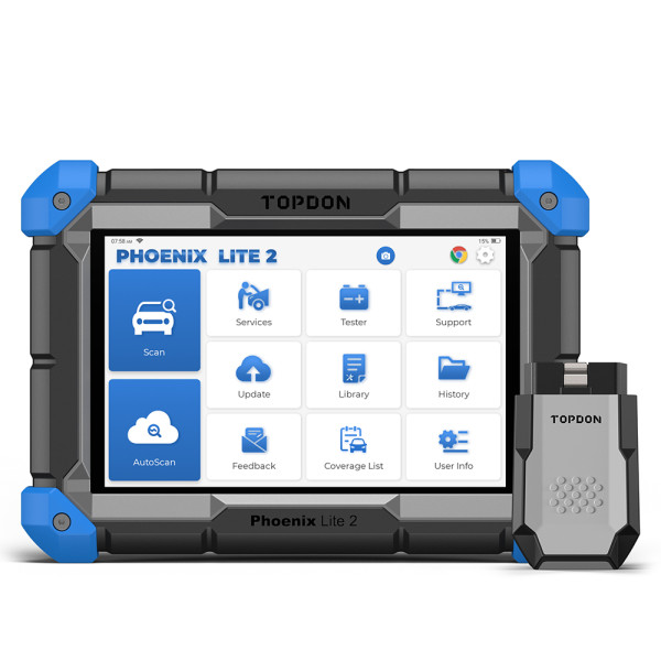 TOPDON Phoenix Lite 2 Profi Diagnosegerät – OE Diagnose | Online Codierung | 35 Servicefunktionen
