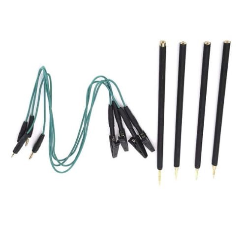 4-teiliges Set Boot Nadel Prüfspitzen mit Anschlusskabel
